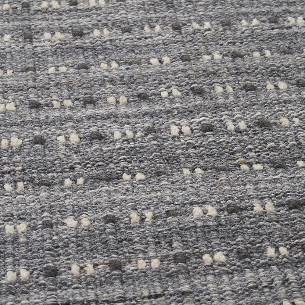 Pacific Lifestyle Indoor Outdoor Grey Double Stitch Design Rug - Image 3