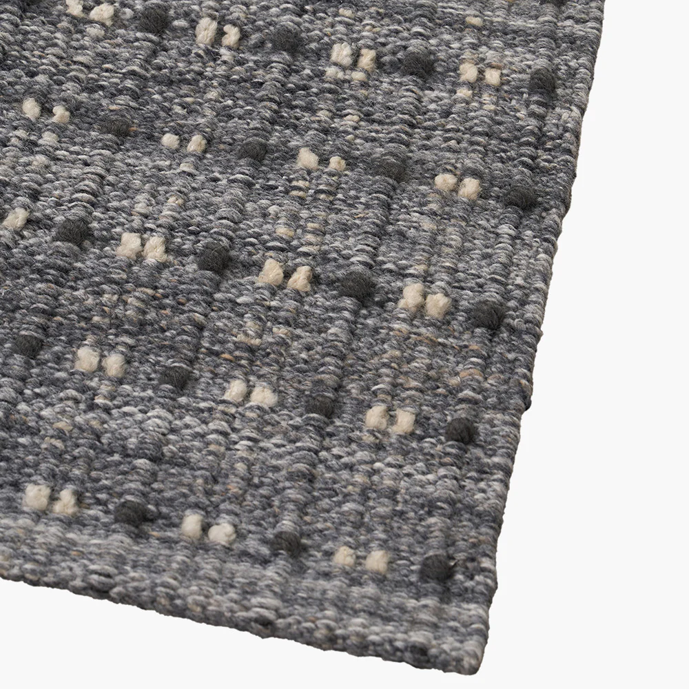 Pacific Lifestyle Indoor Outdoor Grey Double Stitch Design Rug - Image 4