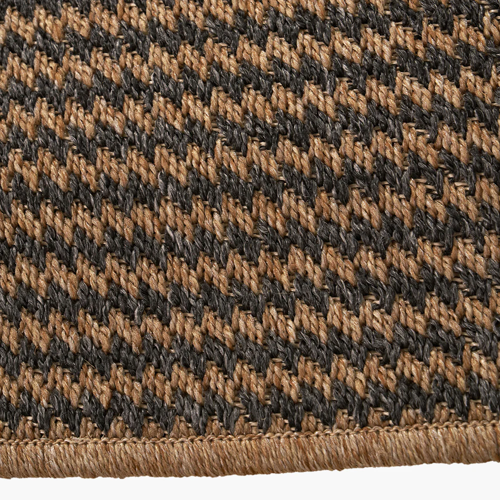Pacific Lifestyle Indoor Outdoor Natural and Slate Grey Design Rug - Image 3