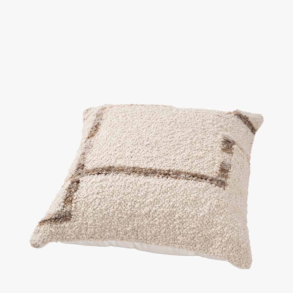 Pacific Lifestyle Indoor Outdoor Natural and Tan Fleck Design Scatter Cushion - Image 3