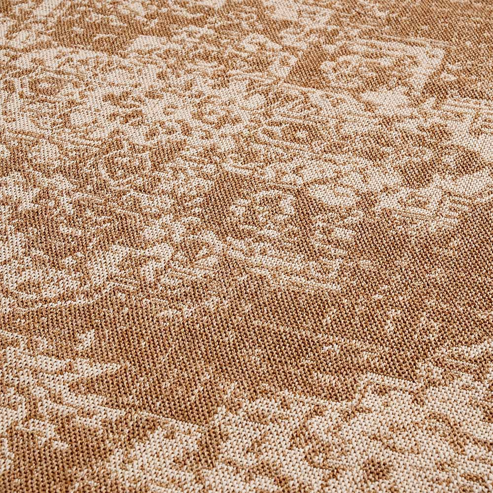 Pacific Lifestyle Indoor Outdoor Natural and White Vintage Design Rug - Image 2