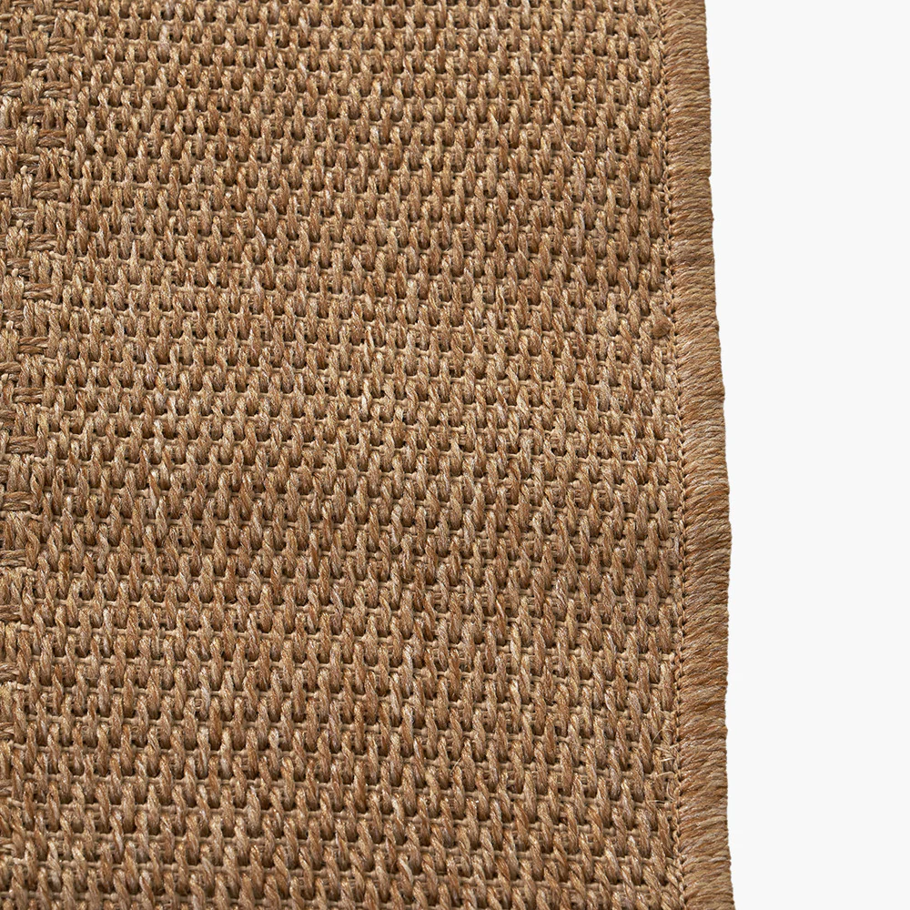 Pacific Lifestyle Indoor Outdoor Natural Border Design Rug - Image 4