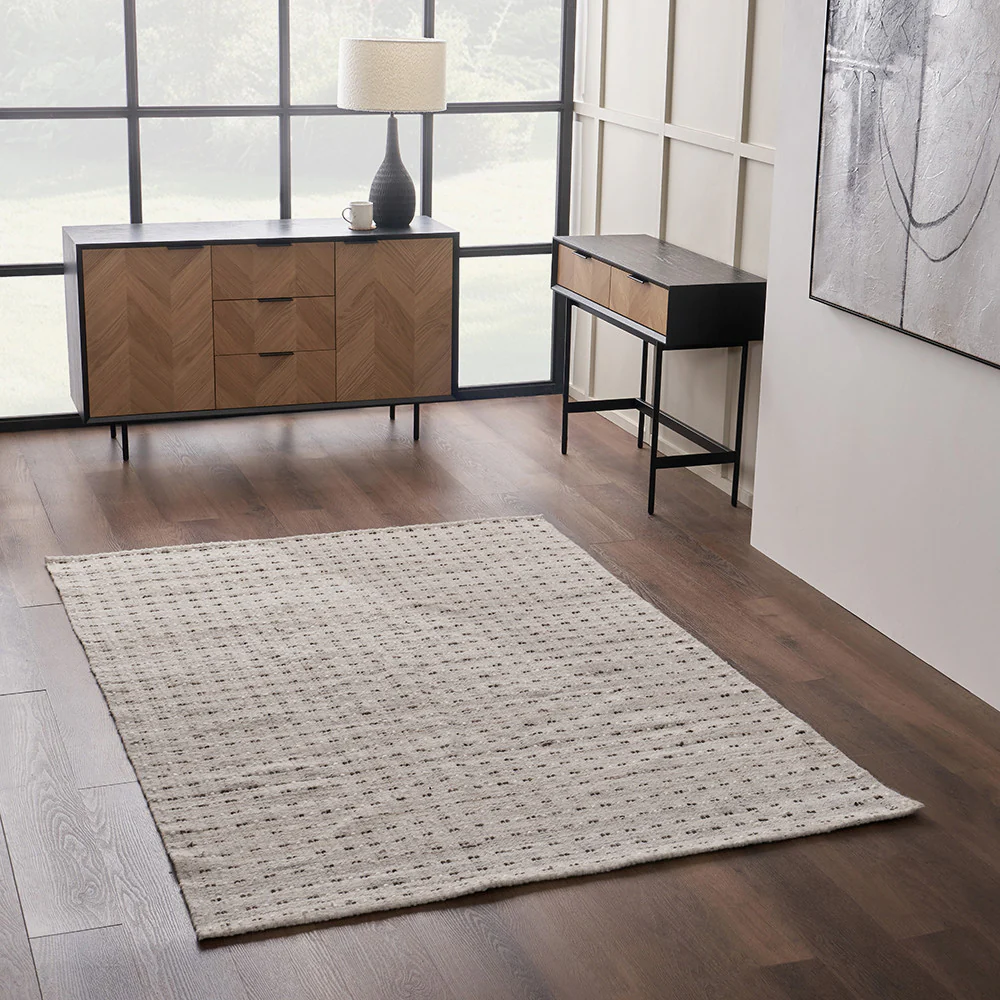 Pacific Lifestyle Indoor Outdoor Natural Double Stitch Design Rug - Image 6