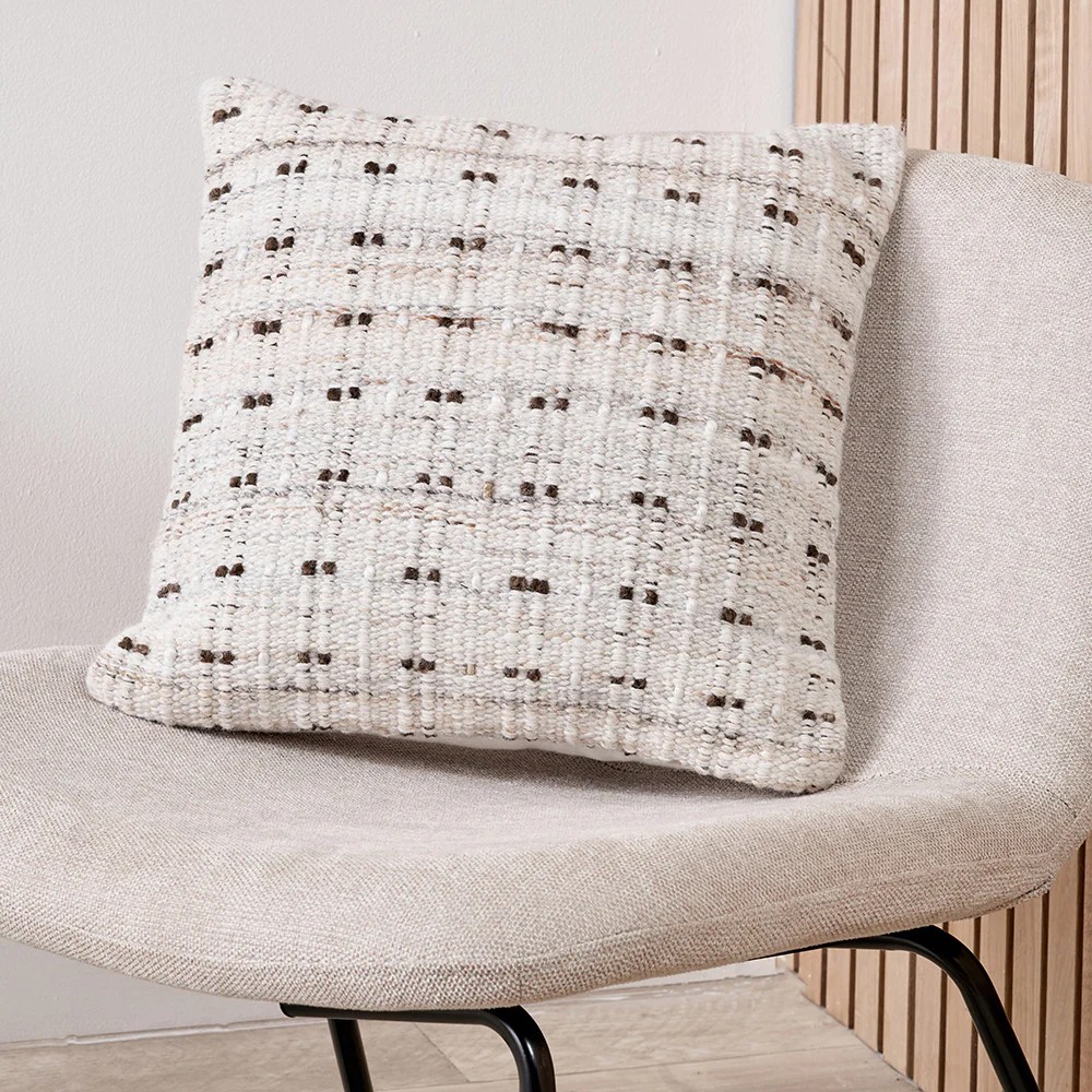 Pacific Lifestyle Indoor Outdoor Natural Double Stitch Design Scatter Cushion - Image 5