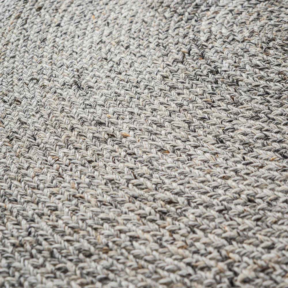 Pacific Lifestyle Indoor Outdoor Warm Grey Tweed Design Rug - Image 4