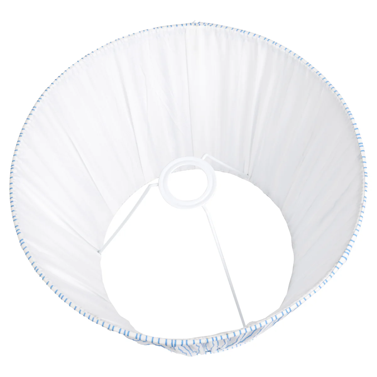 Pacific Lifestyle Jesper Blue Stripe Mushroom Pleat Tapered Lampshade - Image 3