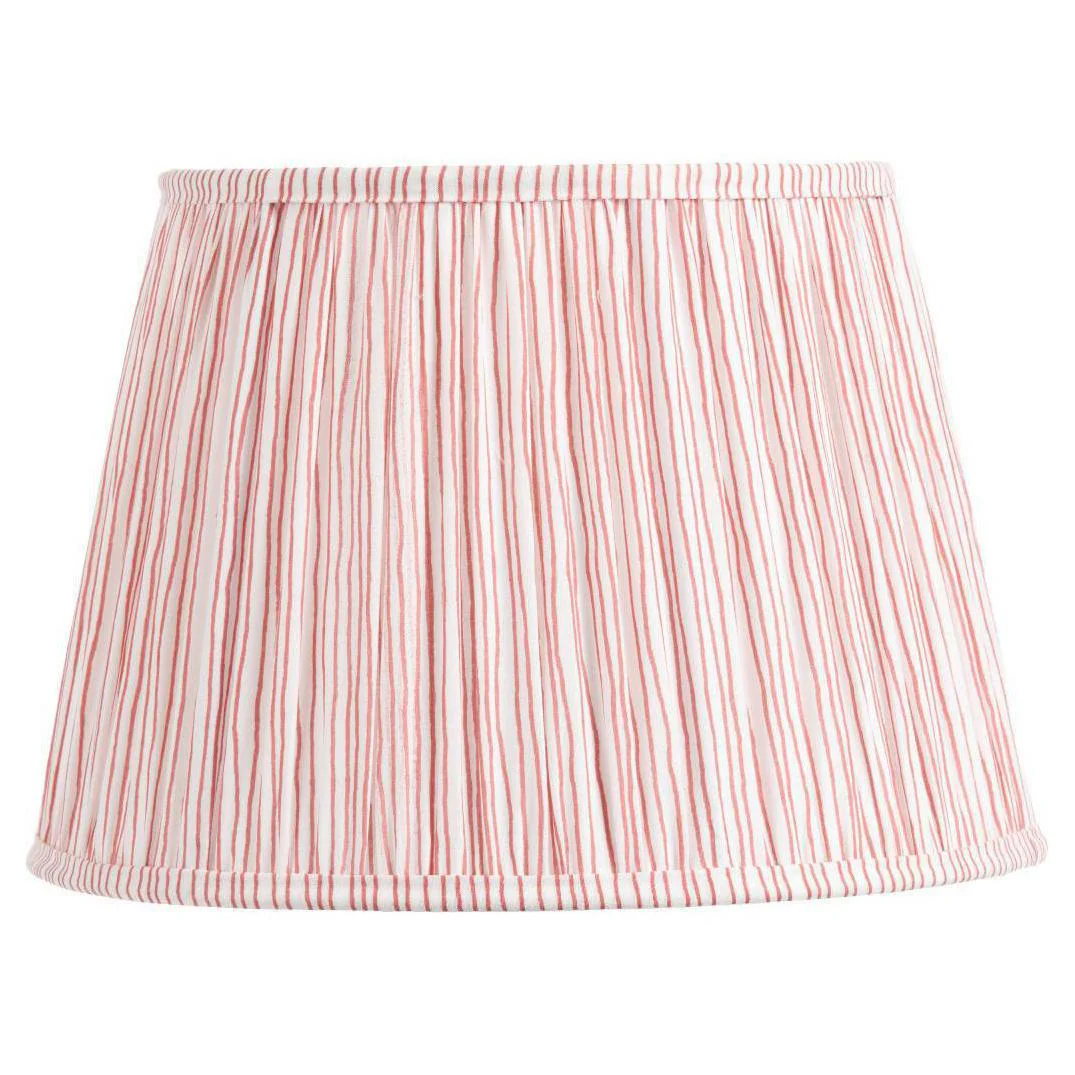 Pacific Lifestyle Jesper Cinnamon Stripe Mushroom Pleat Tapered Lampshade - Image 2