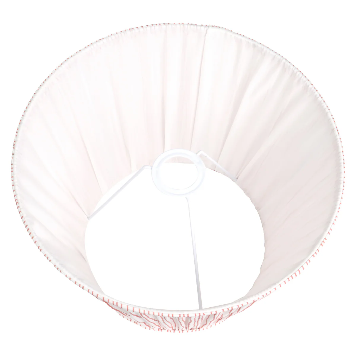 Pacific Lifestyle Jesper Cinnamon Stripe Mushroom Pleat Tapered Lampshade - Image 3