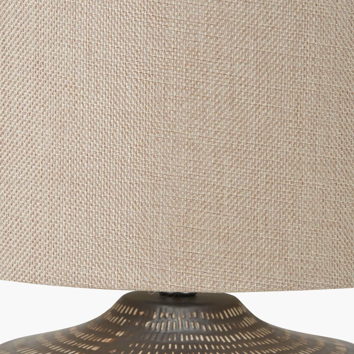 Pacific Lifestyle Kai Earth Coloured Textured Ceramic Table Lamp - Image 4