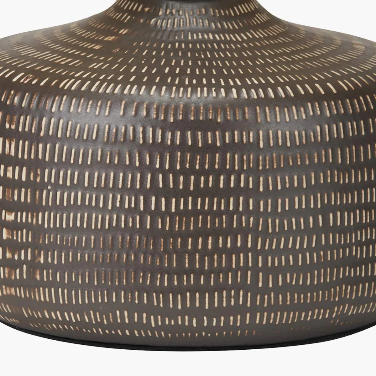Pacific Lifestyle Kai Earth Coloured Textured Ceramic Table Lamp - Image 5