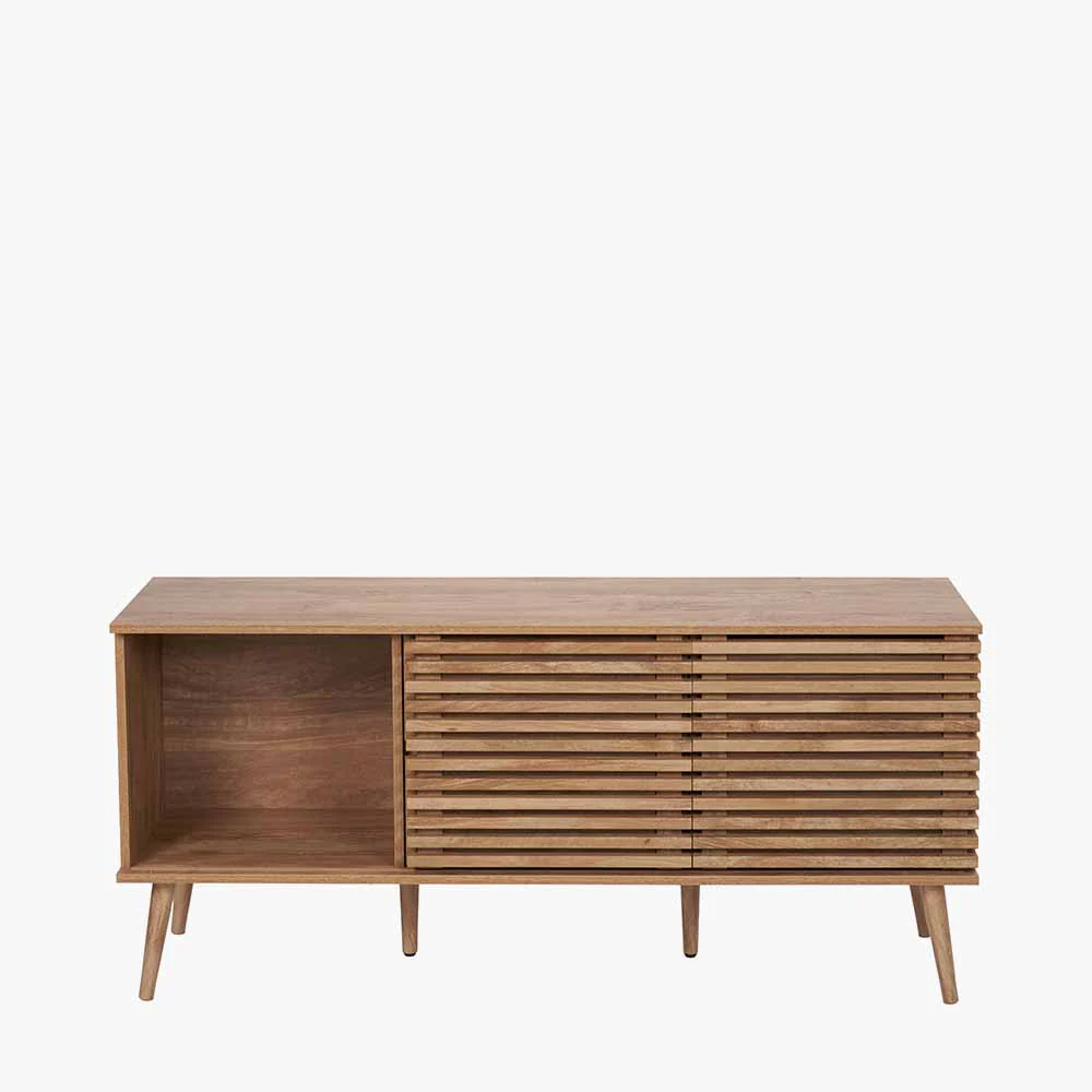 Pacific Lifestyle Knut Natural Eucalyptus Wood 2 Door 2 Drawer Sideboard - Image 2
