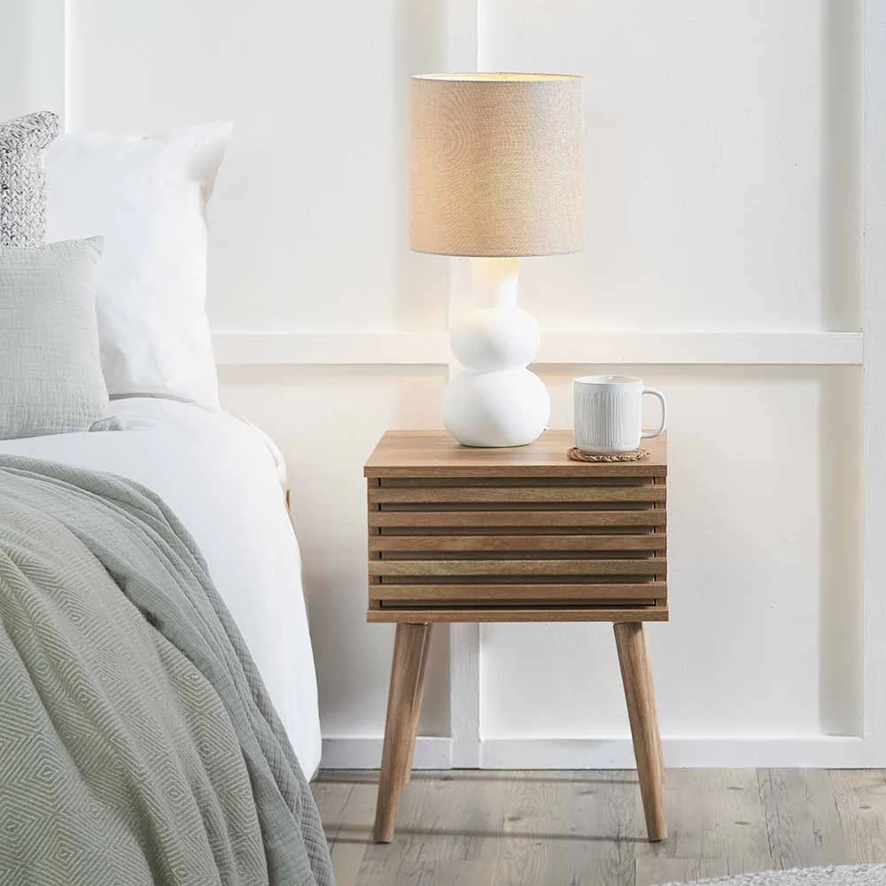 Pacific Lifestyle Larvik Natural Eucalyptus Wood 1 Drawer Unit - Image 10