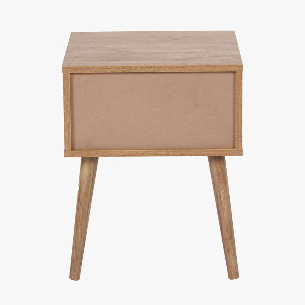 Pacific Lifestyle Larvik Natural Eucalyptus Wood 1 Drawer Unit - Image 5