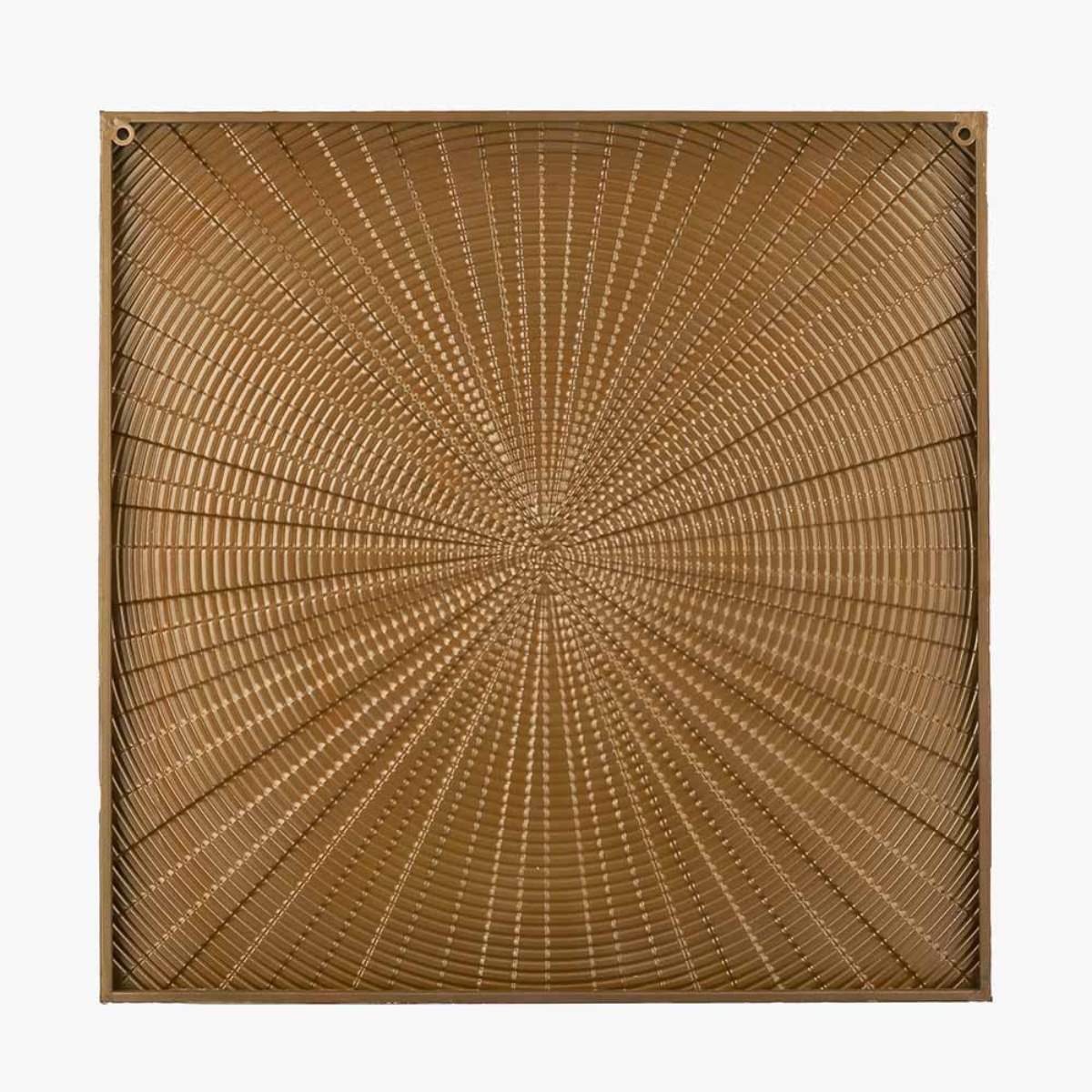 Pacific Lifestyle Light Grey and Gold Metal Starburst Wall Art - Image 3