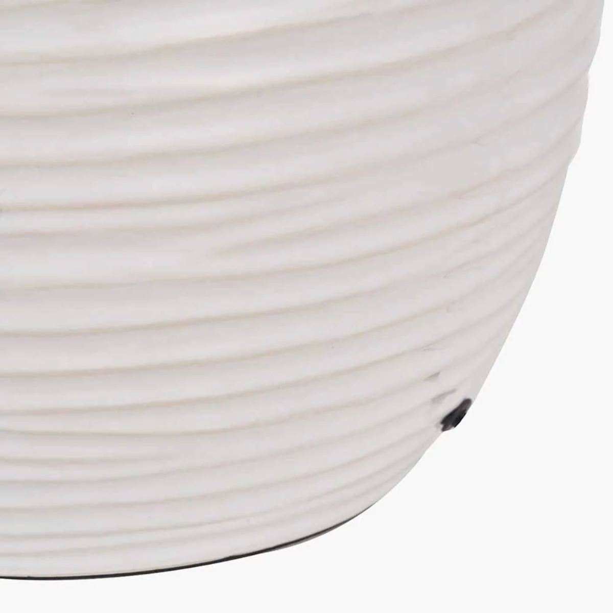 Pacific Lifestyle Linnea White Grooved Ceramic Table Lamp - Image 5