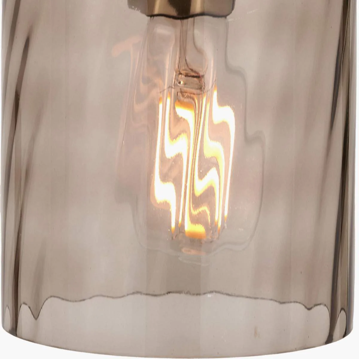 Pacific Lifestyle Loxley Ripple Effect Light Brown Glass Pendant - Image 5