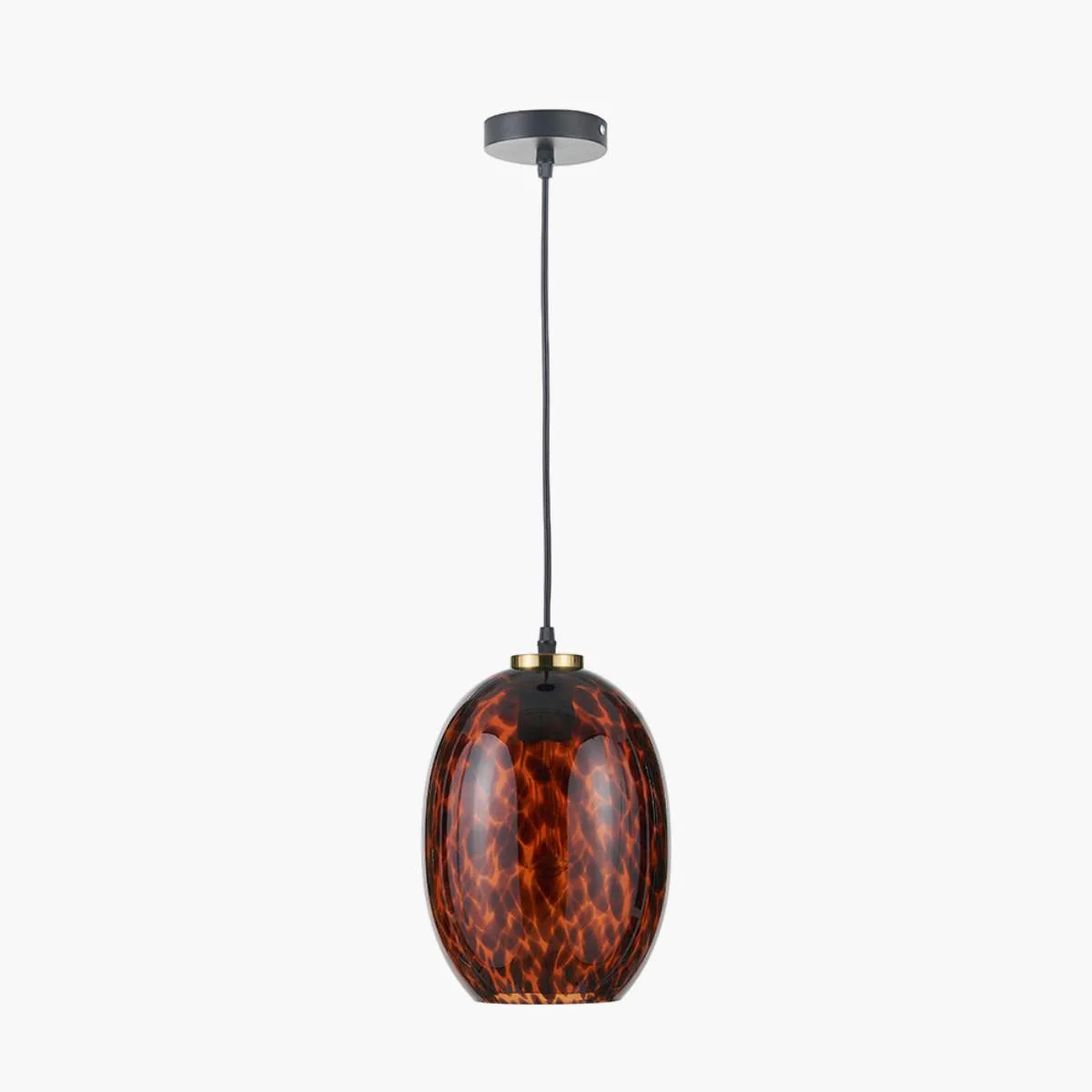 Pacific Lifestyle Lucien Tortoiseshell Glass Pendant - Image 10