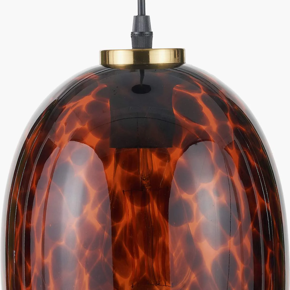 Pacific Lifestyle Lucien Tortoiseshell Glass Pendant - Image 12