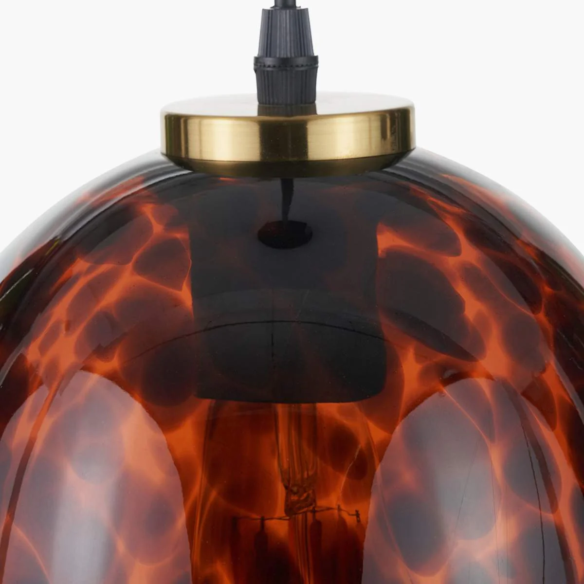 Pacific Lifestyle Lucien Tortoiseshell Glass Pendant - Image 15