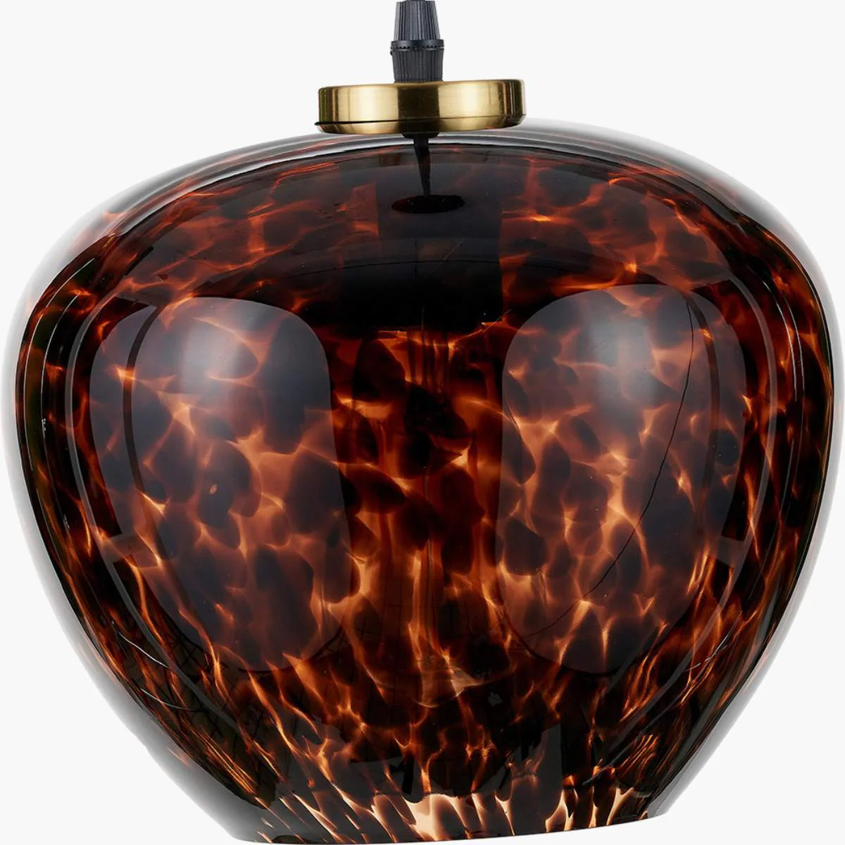 Pacific Lifestyle Lucien Tortoiseshell Glass Pendant - Image 3