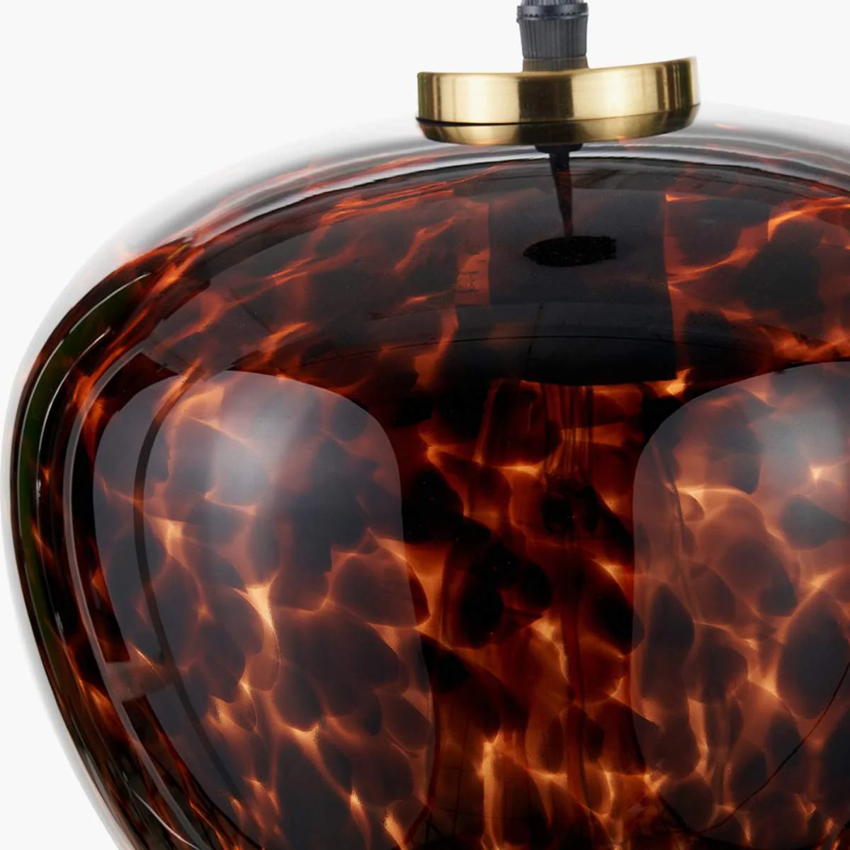 Pacific Lifestyle Lucien Tortoiseshell Glass Pendant - Image 5