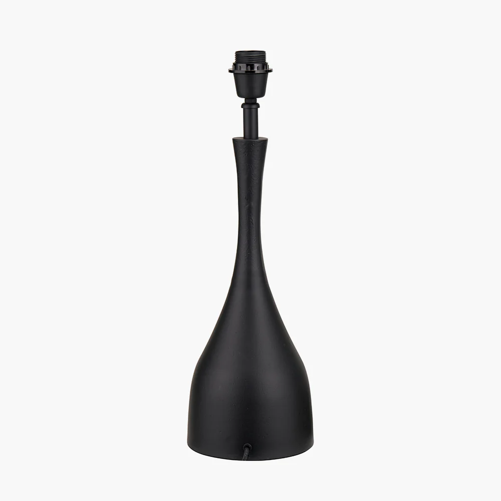 Pacific Lifestyle Maja Matt Black Metal Curved Table Lamp Base - Image 3