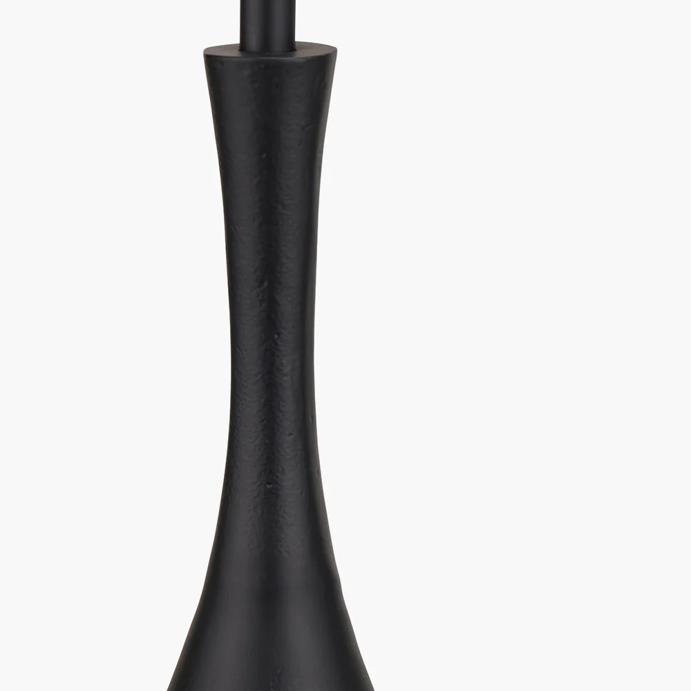 Pacific Lifestyle Maja Matt Black Metal Curved Table Lamp Base - Image 4