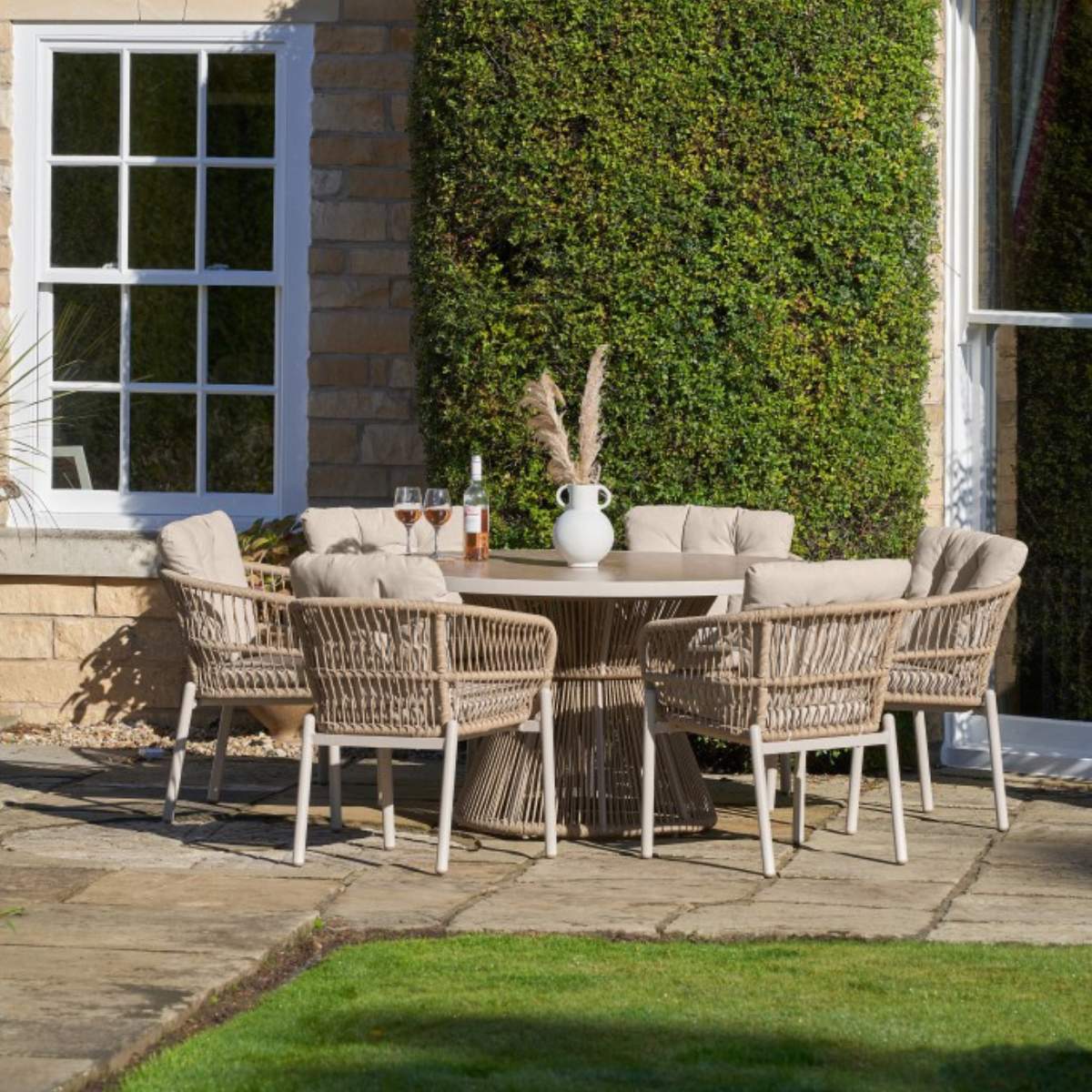 Pacific Lifestyle Martic Outdoor 6 Seater Dining Set - Image 19