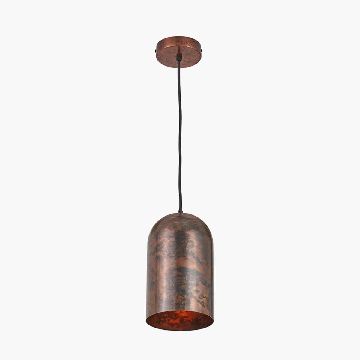 Pacific Lifestyle Mason Copper Effect Tall Domed Metal Pendant - Image 3