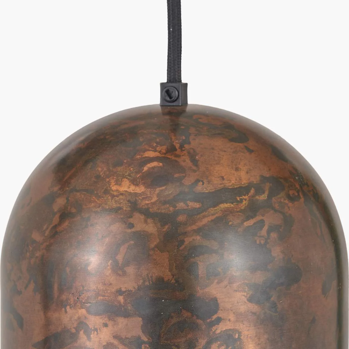 Pacific Lifestyle Mason Copper Effect Tall Domed Metal Pendant - Image 6