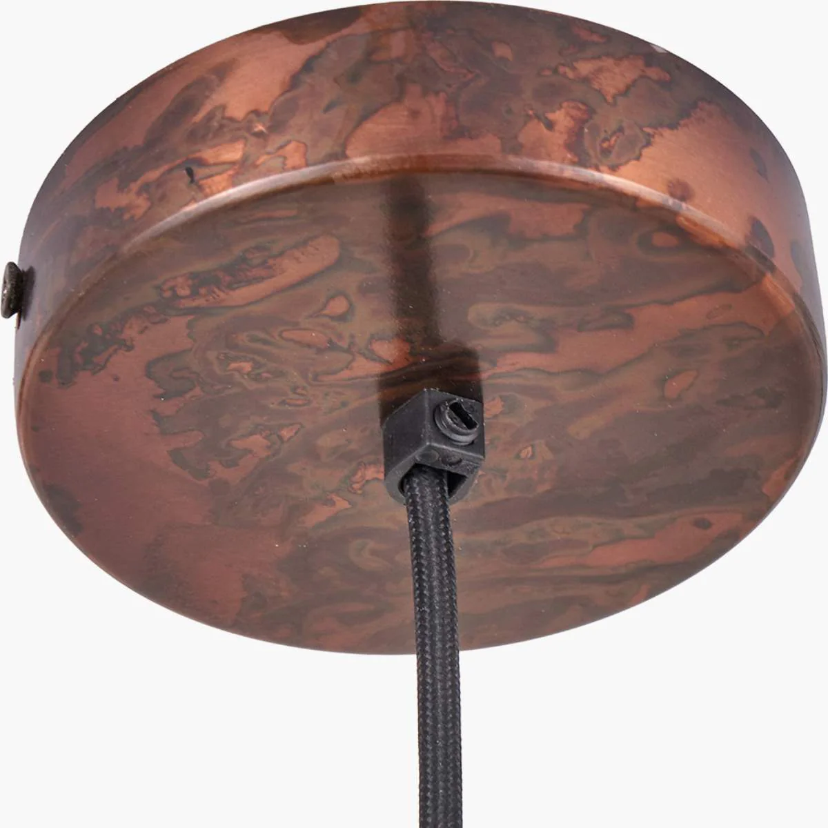 Pacific Lifestyle Mason Copper Effect Tall Domed Metal Pendant - Image 7