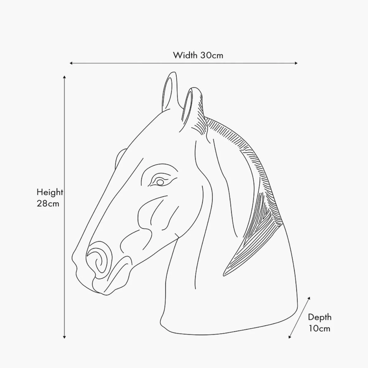 Pacific Lifestyle Metal Horse Head Ornament - Image 19