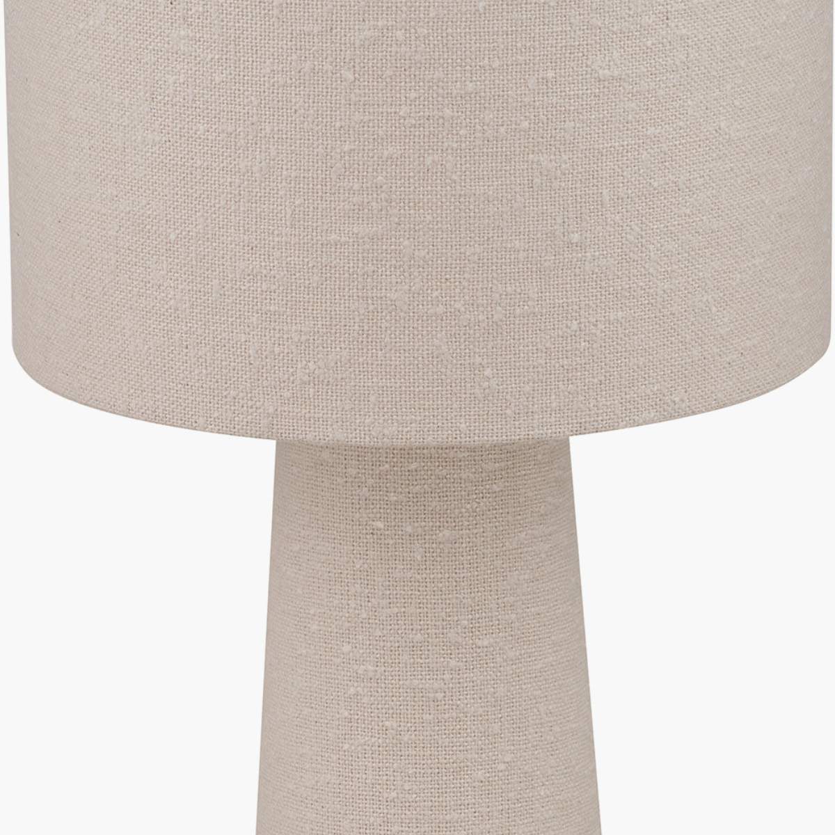 Pacific Lifestyle Mirissa White Slubby Handloom Fabric Floor Lamp - Image 3