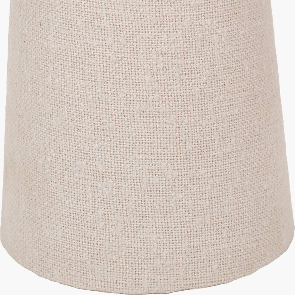 Pacific Lifestyle Mirissa White Slubby Handloom Fabric Table Lamp - Image 7