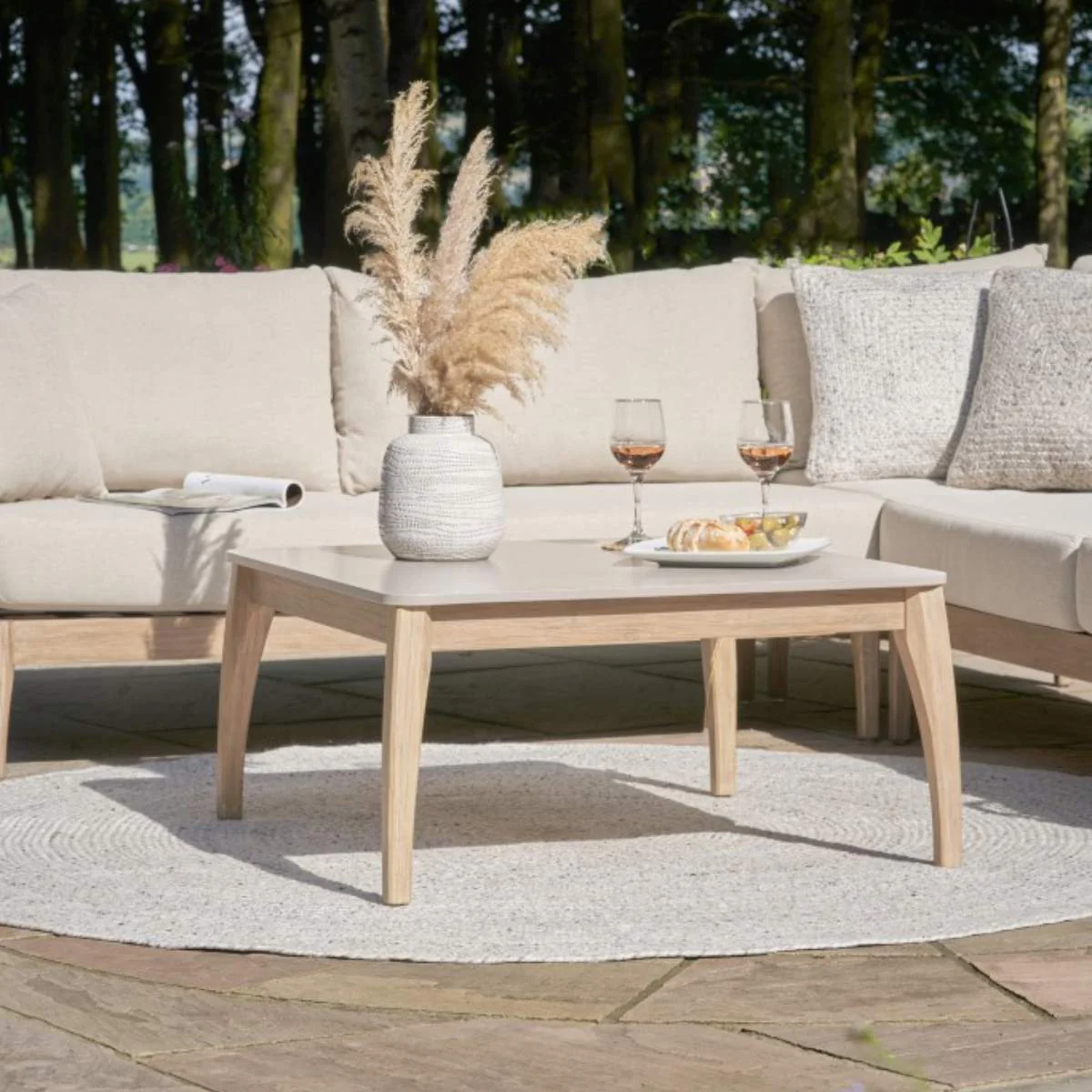 Pacific Lifestyle Moeven Outdoor Corner Seating Set - Image 28
