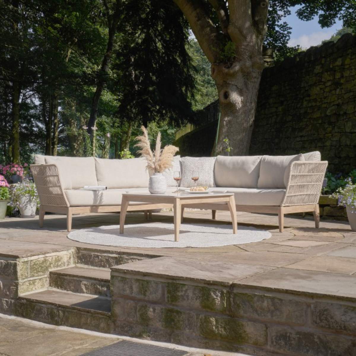 Pacific Lifestyle Moeven Outdoor Corner Seating Set - Image 29