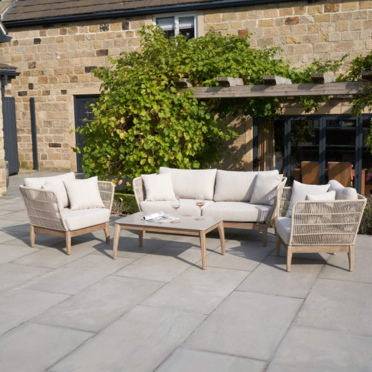 Pacific Lifestyle Moeven Outdoor Seating Set - Image 29