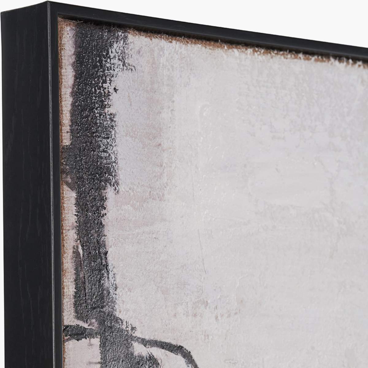 Pacific Lifestyle Monochrome Abstract Canvas with Black Frame - Image 5