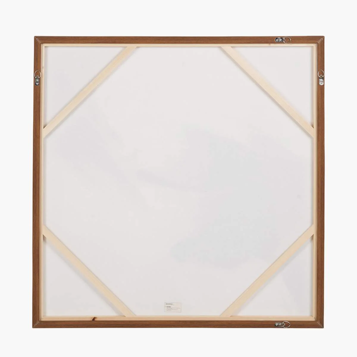 Pacific Lifestyle Monochrome Abstract Square Canvas with Oak Effect Frame - Image 4