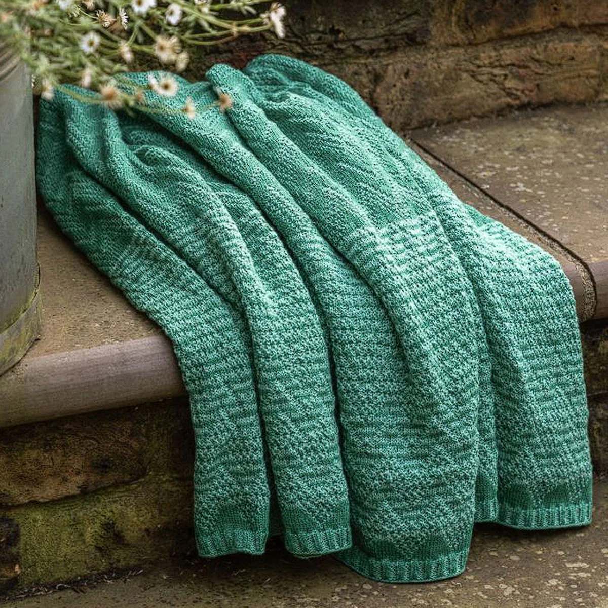 Gallery Direct Nalu Knitted Herringbone Throw - Image 6