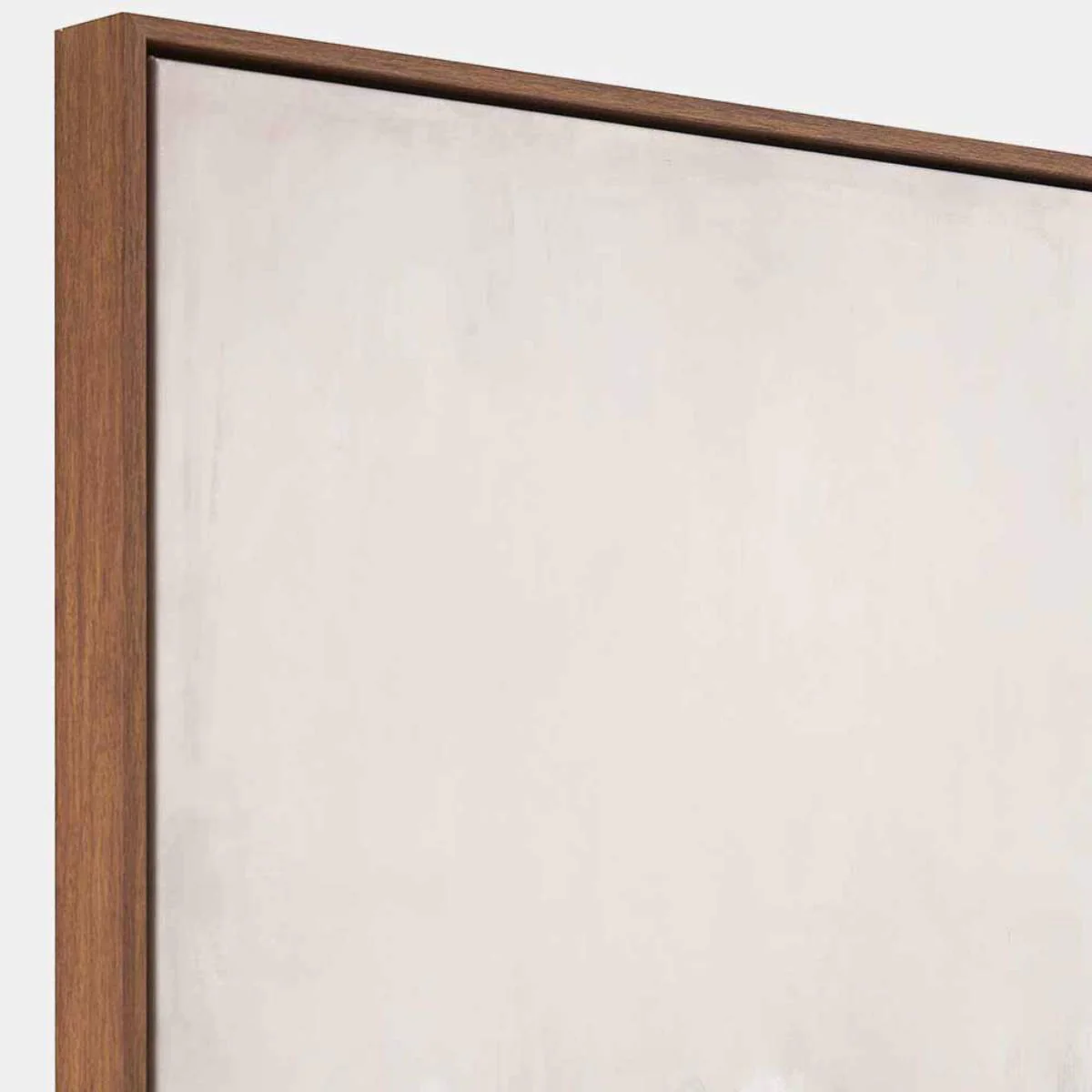Pacific Lifestyle Natural and White Abstract Canvas with Natural Frame Large - Image 5