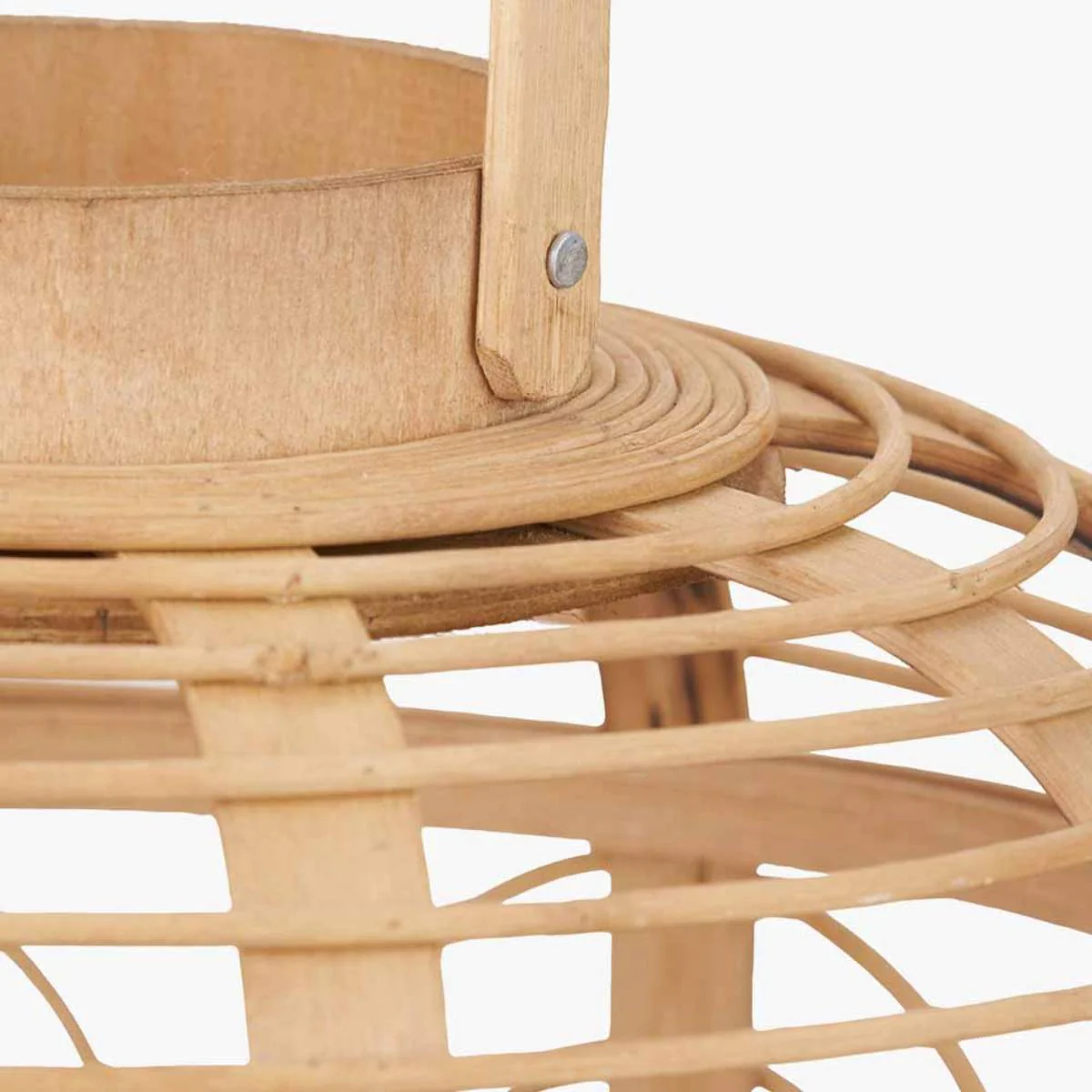 Pacific Lifestyle Natural Bamboo and Glass Lantern - Image 12