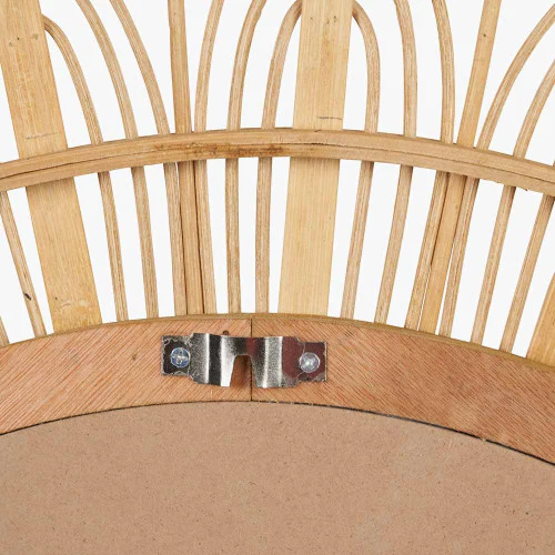 Pacific Lifestyle Natural Bamboo Frame Round Wall Mirror - Image 5