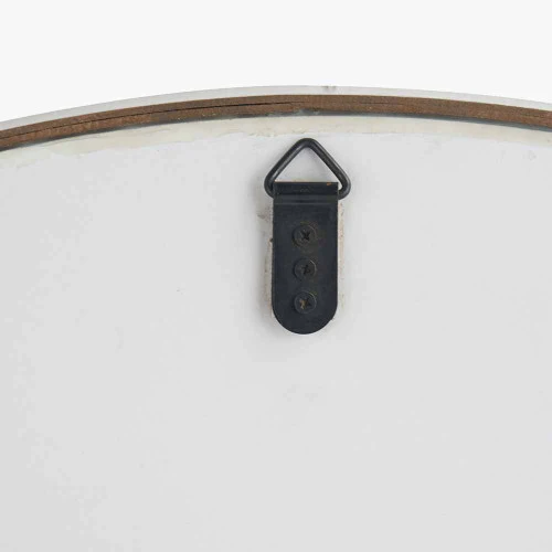 Pacific Lifestyle Natural Wood Veneer Slim Frame Round Mirror Large - Image 7