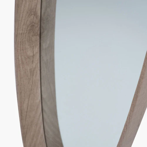 Pacific Lifestyle Natural Wood Veneer Teardrop Shaped Wall Mirror - Image 9