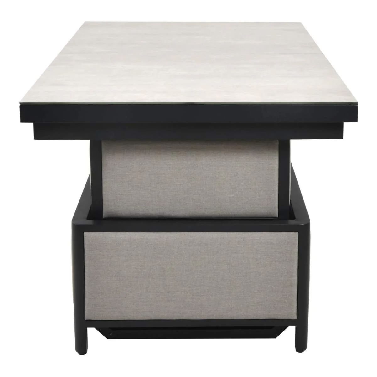 Pacific Lifestyle Nevada Putty Large Outdoor Corner Seating Set with Adjustable Table - Image 34