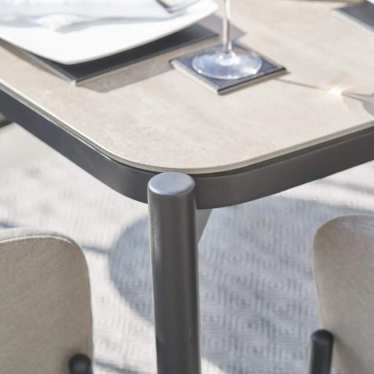 Pacific Lifestyle Nevada Putty Outdoor 6 Seater Dining Set - Image 19