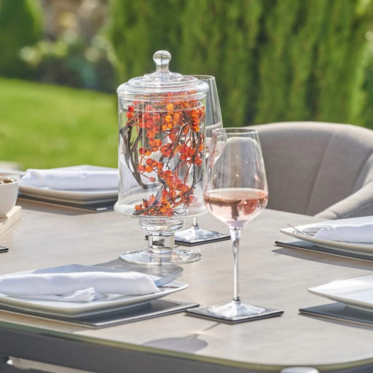 Pacific Lifestyle Nevada Putty Outdoor 6 Seater Dining Set - Image 21