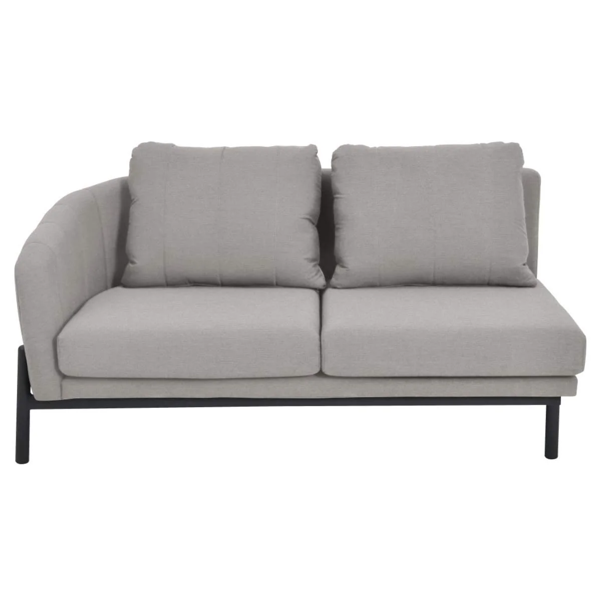 Pacific Lifestyle Nevada Putty Small Outdoor Corner Seating Set with Coffee Table and Footstools - Image 3