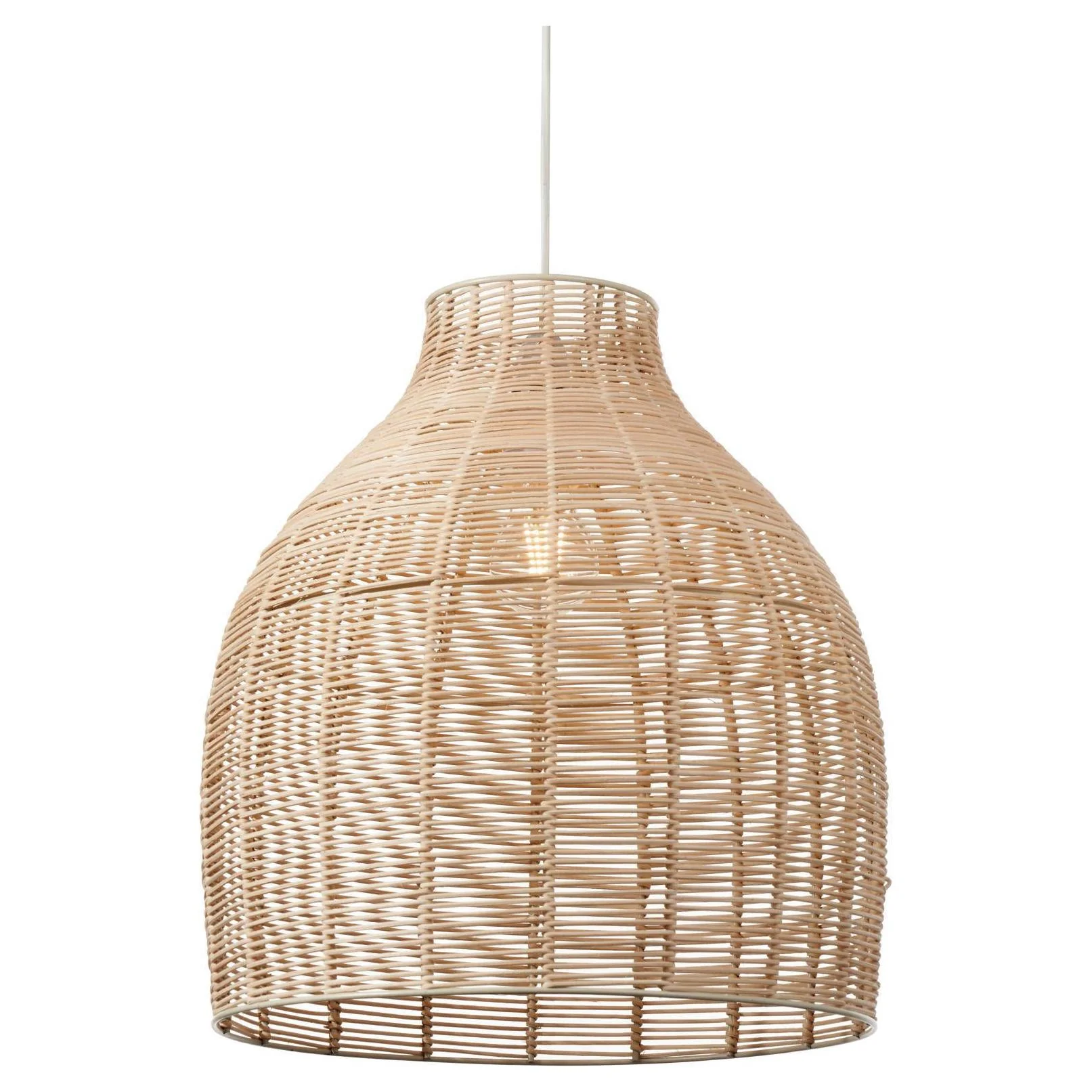 Pacific Lifestyle Nils Natural Rattan Cloche Pendant